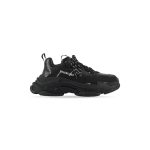 Women’s Triple S Sneaker Allover Logo in Black